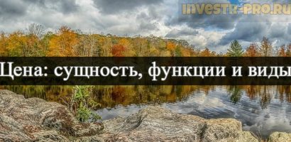 Цена: сущность, функции и виды